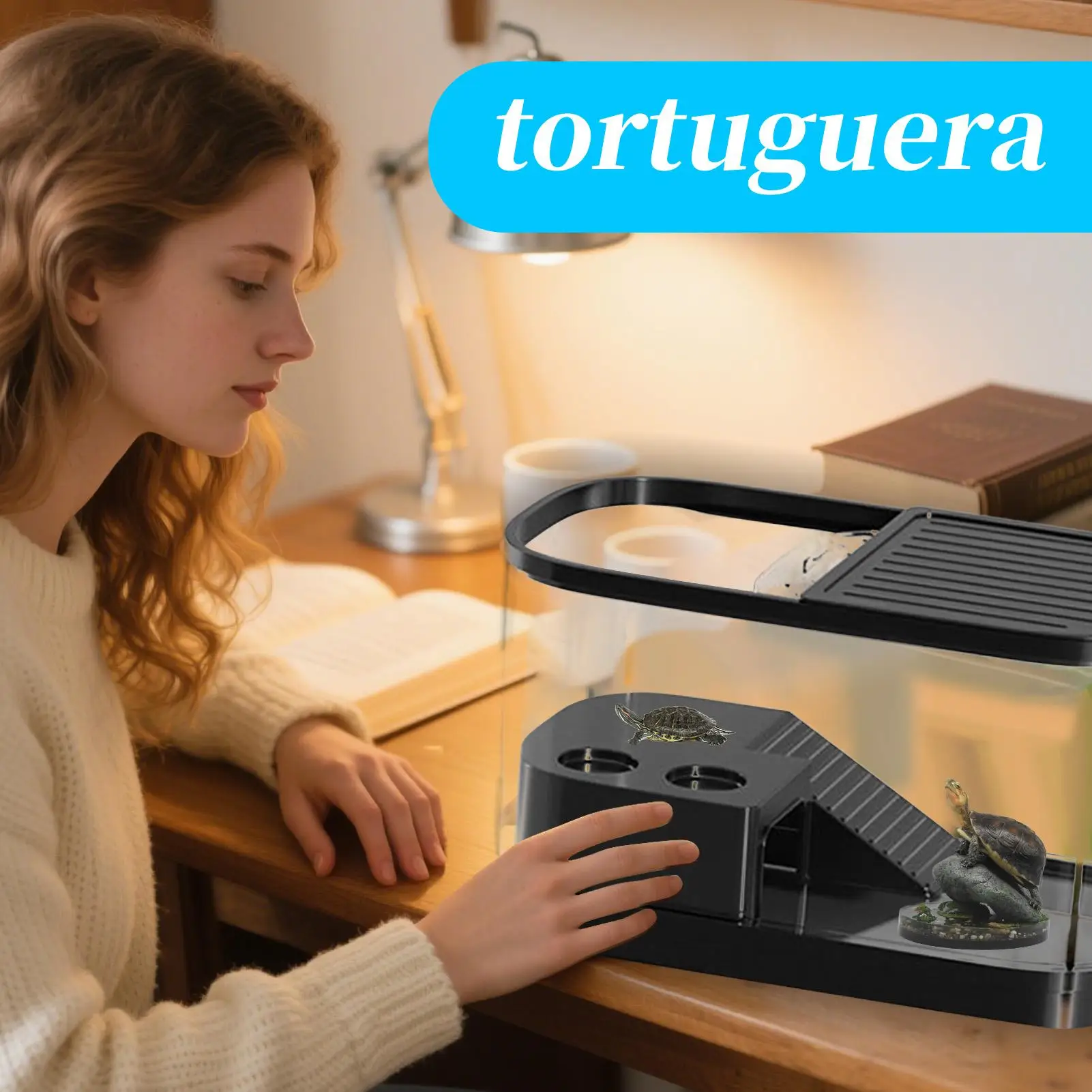 

Reptile Tank Reptile Habitat With Basking Platforms Pet Aquarium Prevent Escaping For Frogs Lizards Breeding Geckos Snakes