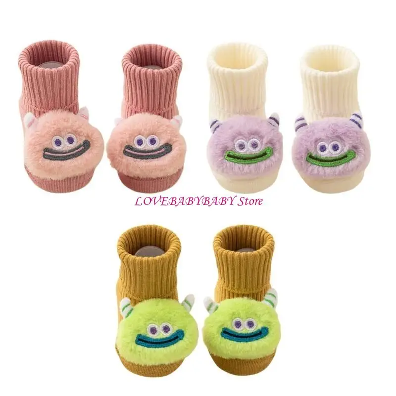 

Antislip Baby Floor Socks Knee Socks Prewalker Shoes Soft Stretchy 3Pairs 4XBC