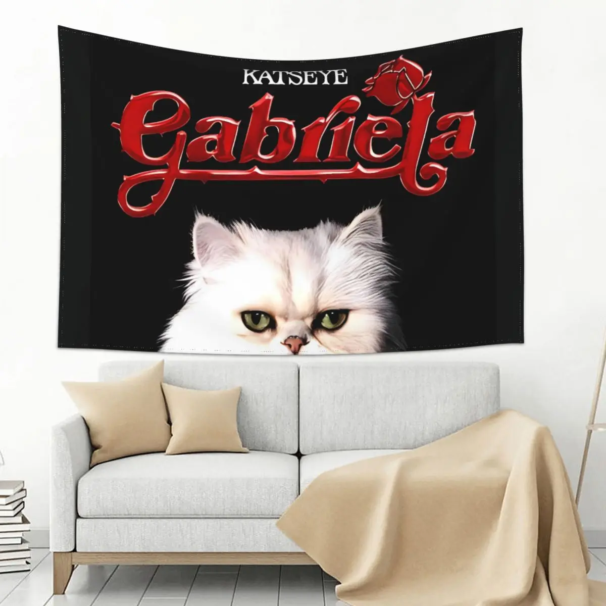 Korean KATSEYE Gnarly Tapestry To Hang Picture Tapestries Vintage Living Room Bedroom Background Cloth Wall Decoration