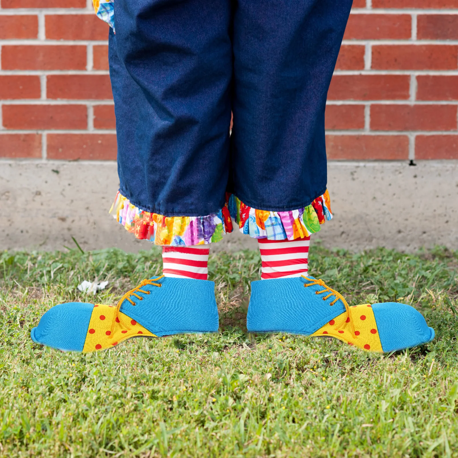 Heren Clown Cosplay Schoenen 1 Paar Grote Halloween Circus Kostuum Sandalen voor Party Prestaties Rollenspel Dress Up Accessoires Rekwisieten