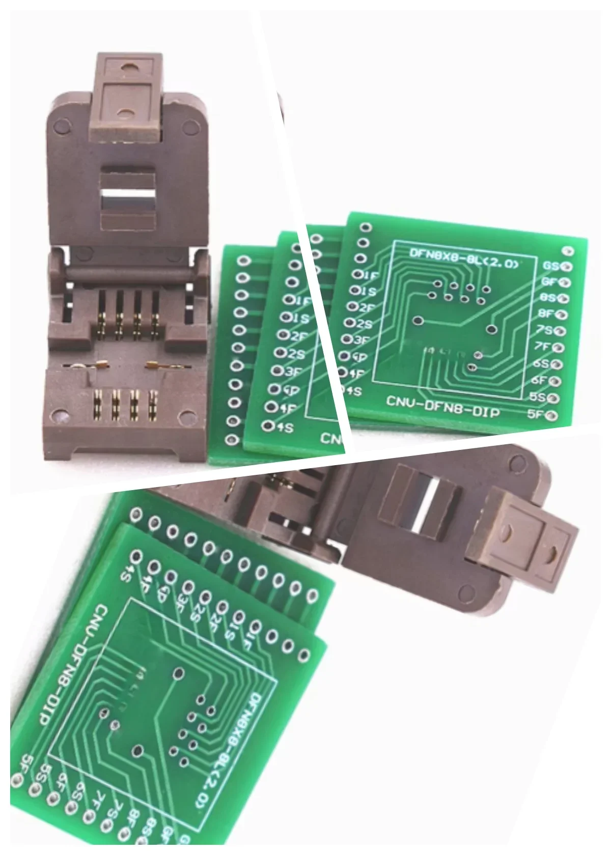 

Новый тестовый блок DFN8 DFN8X8-8L (2.0) для программирования и тестирования ИС, позолоченный, высокотемпературный, устойчивый к воздействию высоких температур