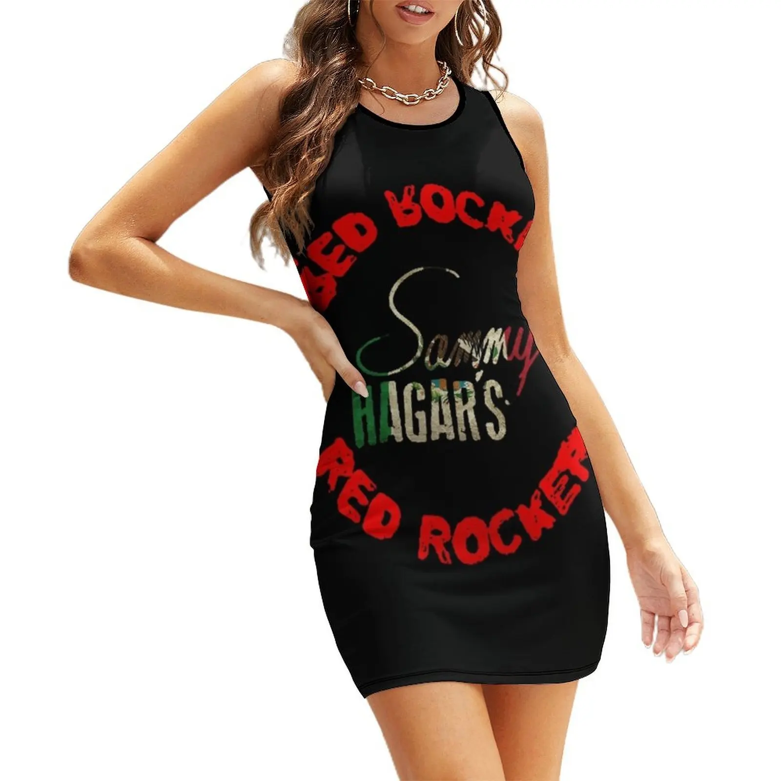 

The Hagar's red rocker Sleeveless Sundress Evening dresses dresses with long sleeves women's summer clothing 2025