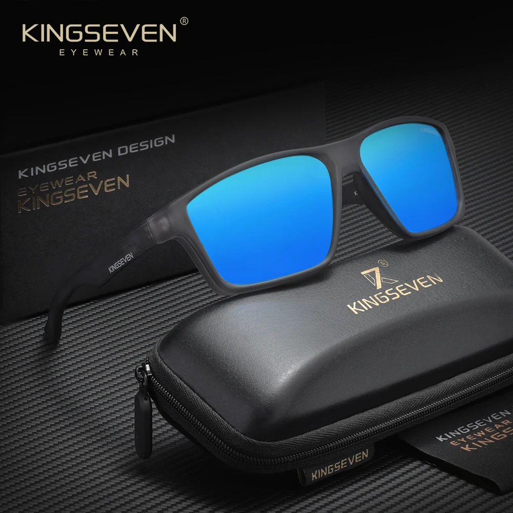 نظارات KINGSEVEN Trend الشمسية المستقطبة UV400 الكلاسيكية للرجال والنساء، نظارات القيادة عالية الجودة