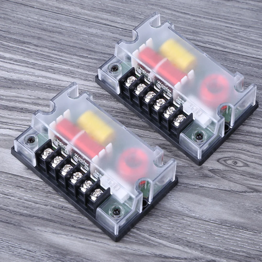 2 قطعة سيارة 2 طريقة مكبر صوت مقسم التردد مكبر الصوت موجة تصفية كروس تصفية سيارة الصوت كروس اكسسوارات السيارات #3