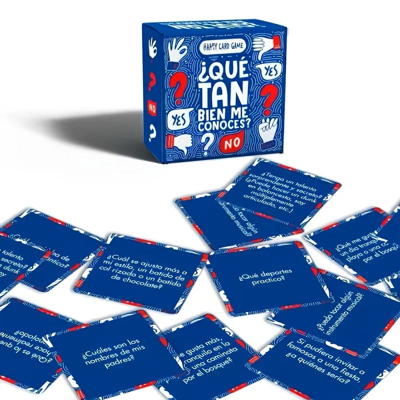How Well Do You Know Me Mini Trivia Card Game Fun Question Party Table Game Conversation Game for Couples Friends Gathering