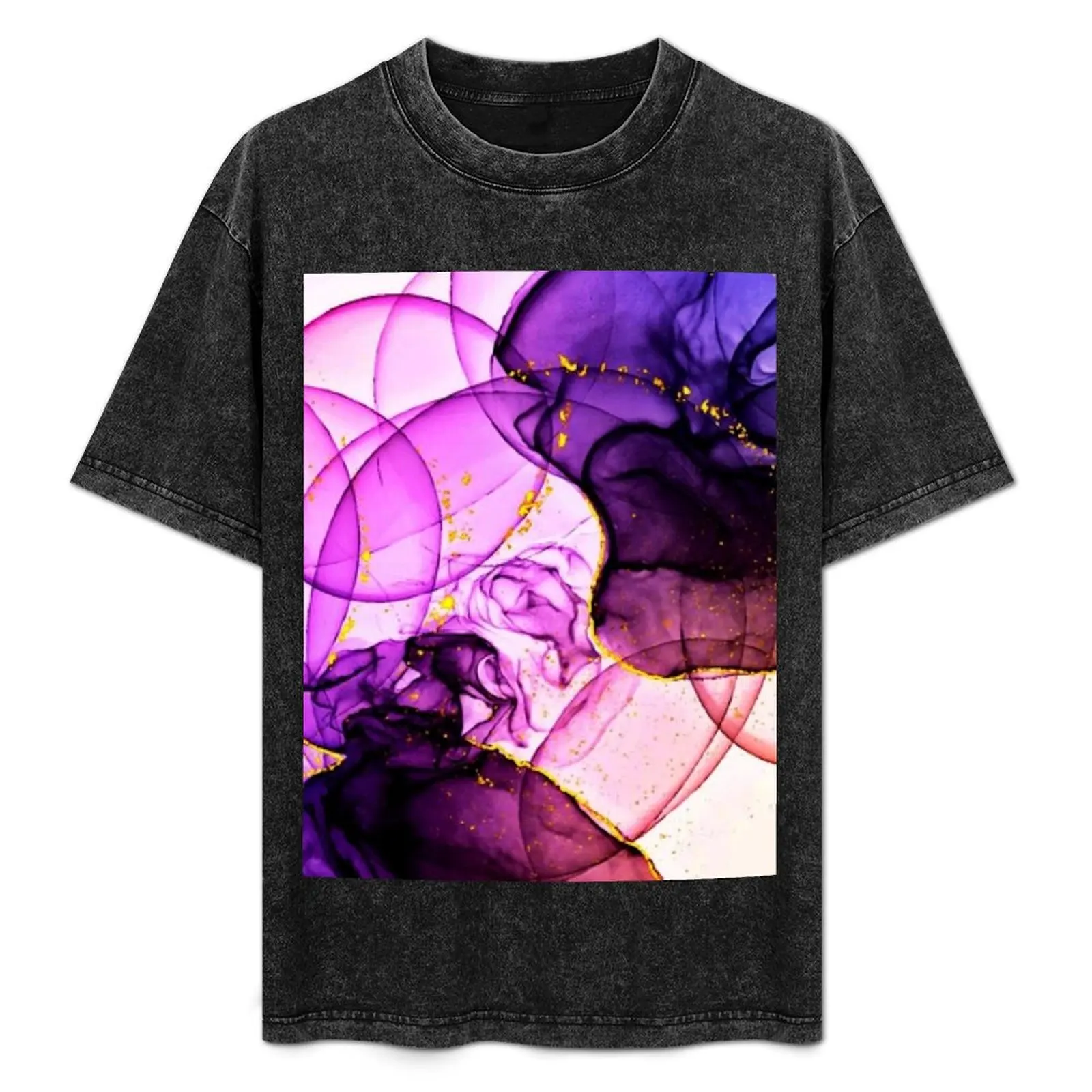 

Interesting purple design T-Shirt Comfortable Basic Crew Neck Tee