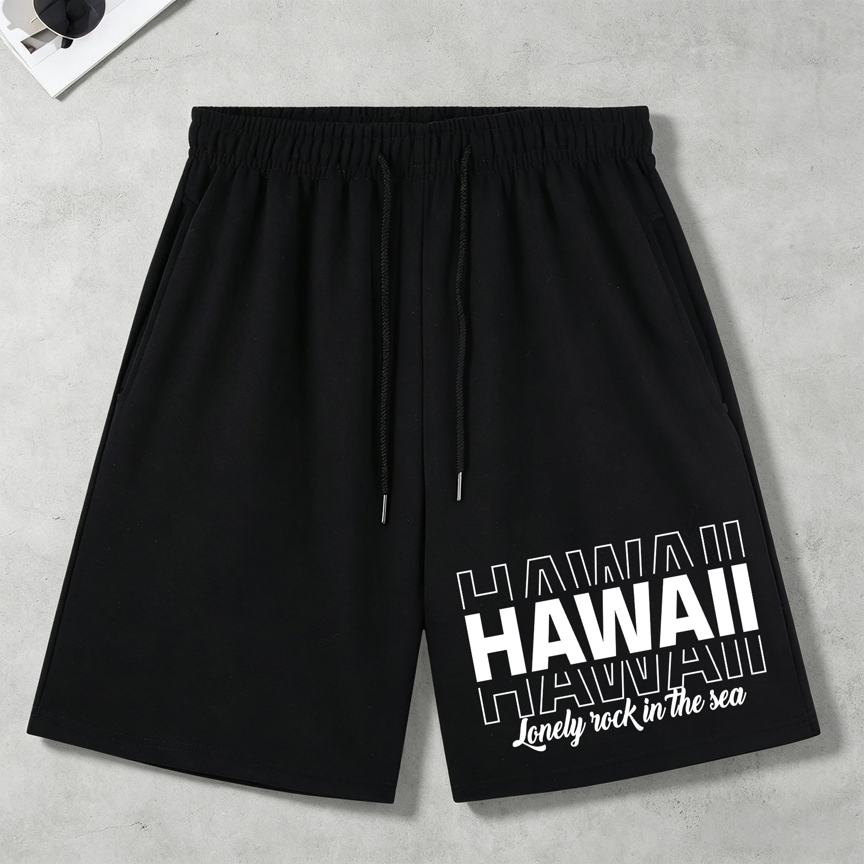Light Colored Artistic Characters Vintage Men Drawstring Wide-Leg Pants Sports Loose Basics Sportwear Unisex Fashion Clothing
