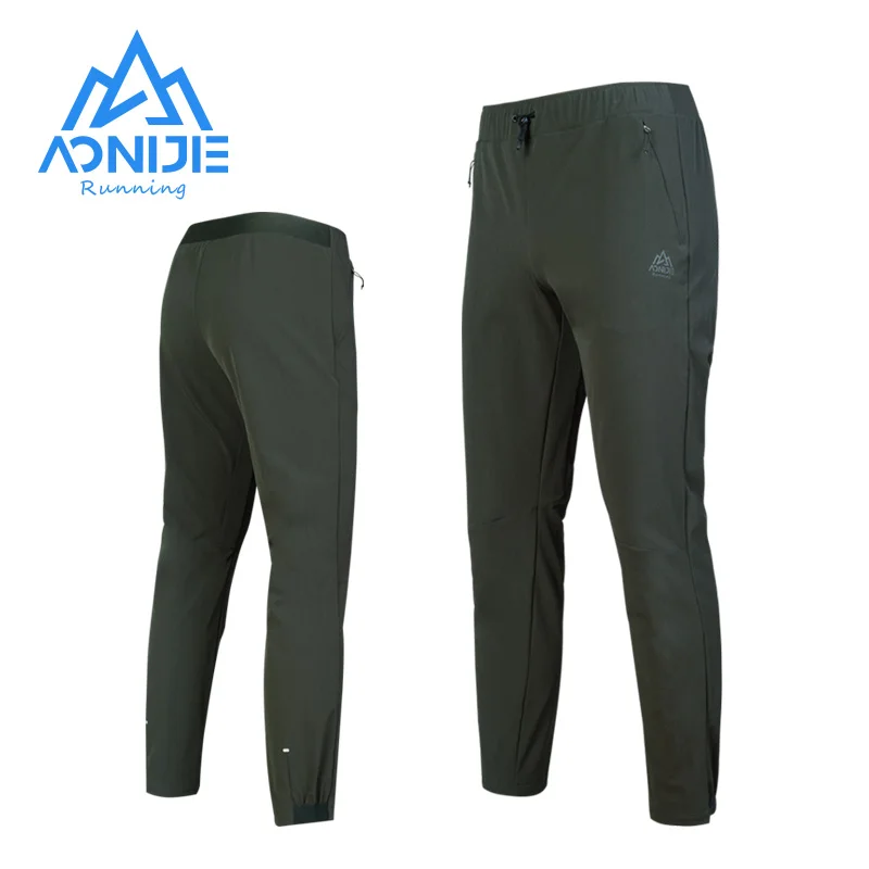 AONIJIE FM5145 Male Men Outdoor Sports Thickened Trousers Elasticated Waistband Sweatpants Tightened Hem Winter For Running