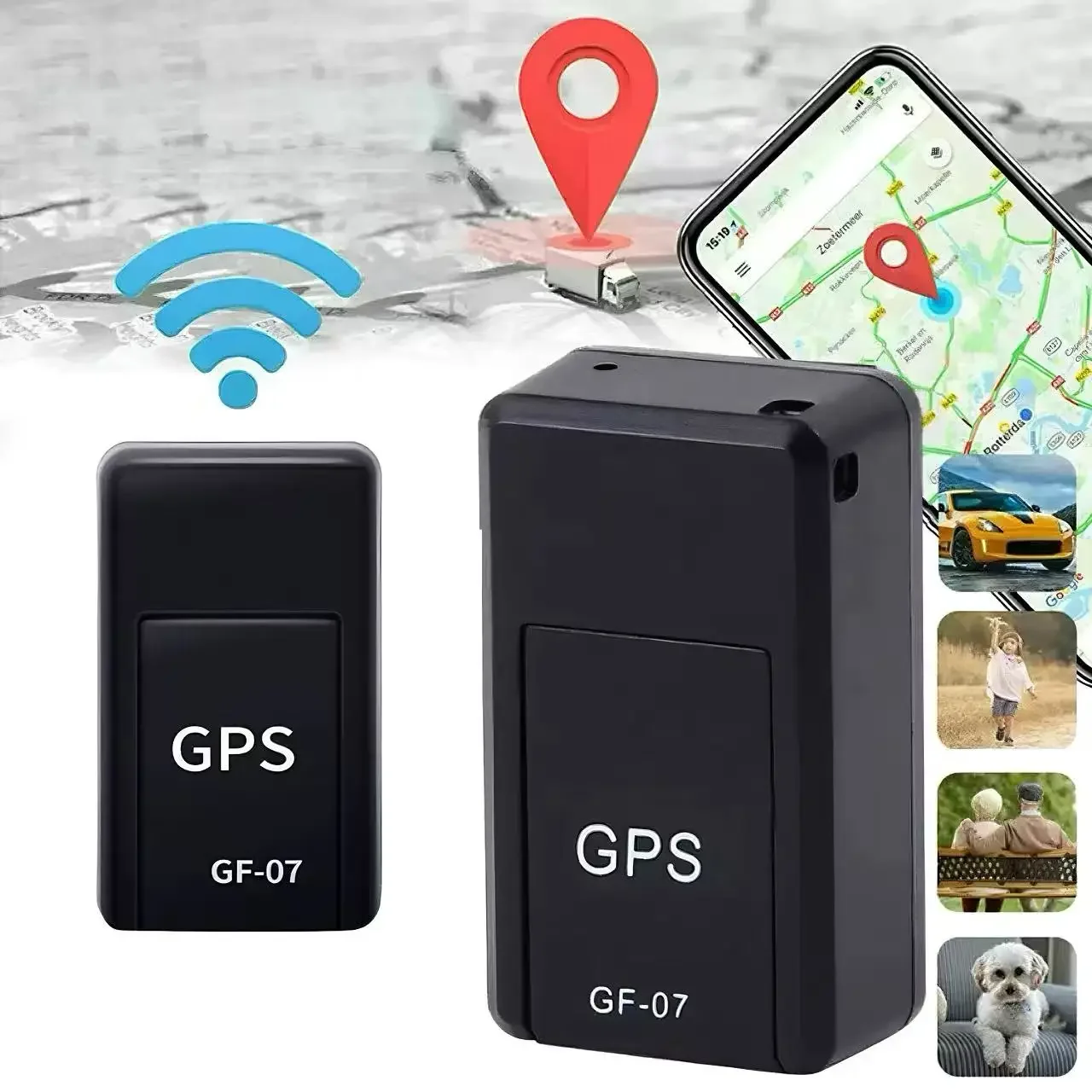 

GPS-трекер GF07 с сильным магнитом, противоугонный, высокоточный, для отслеживания, защита от потери, для пожилых людей и детей, длительное время работы, автомобильный