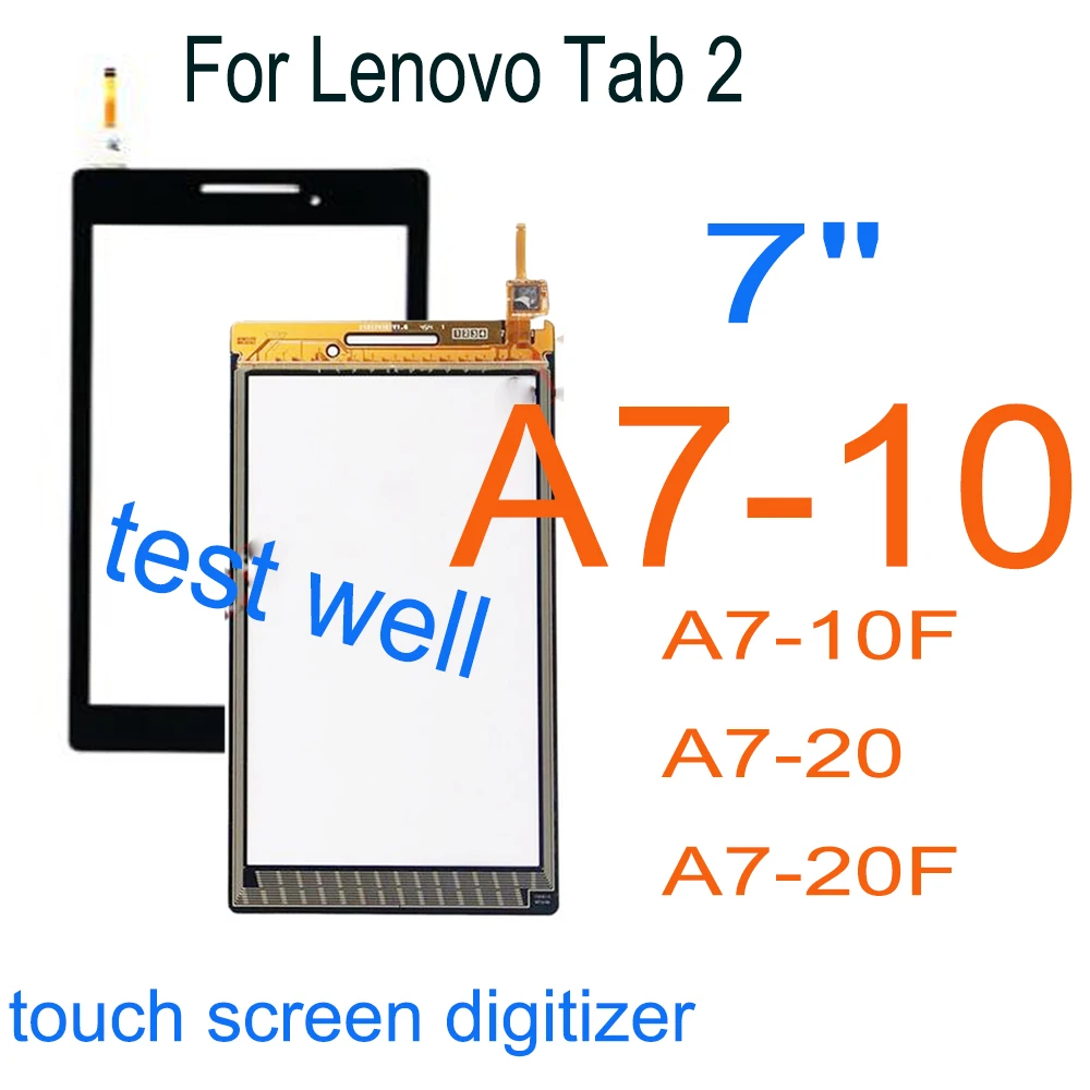 Baru 7 "Layar Sentuh untuk Lenovo Tab 2 A7-10 A7-10F A7-20 A7-20F Layar Sentuh Sensor Tablet PC Pengganti A7-10 Digitizer