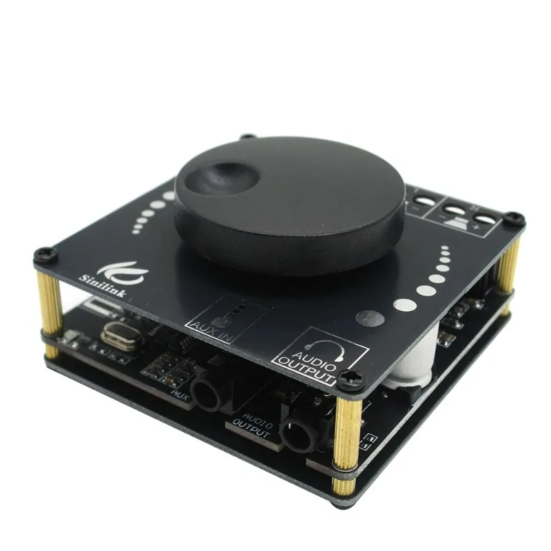 1 Stück Mini Bluetooth 5.0 50W+50W Dual-Kanal Audio-Leistungsverstärker-Platine Stereo-Verstärker 3,5MM AUX USB APP XY-AP50L