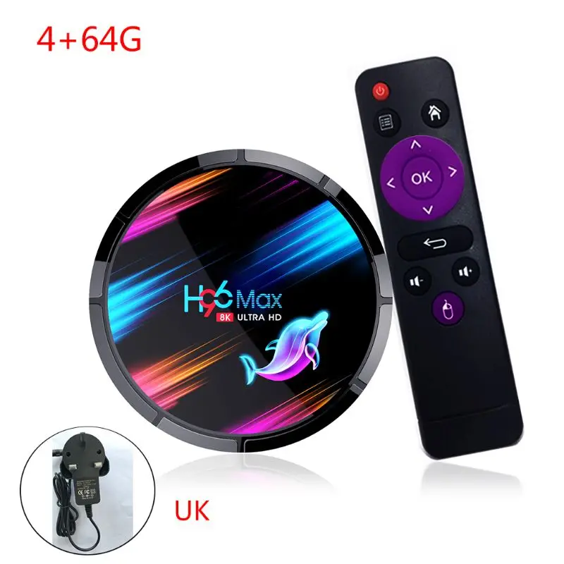 H96 MAX X3 for Smart TV Box S905X3 2.4G/5G Wifi Media Set Top Box 4+32GB/64GB/128GB