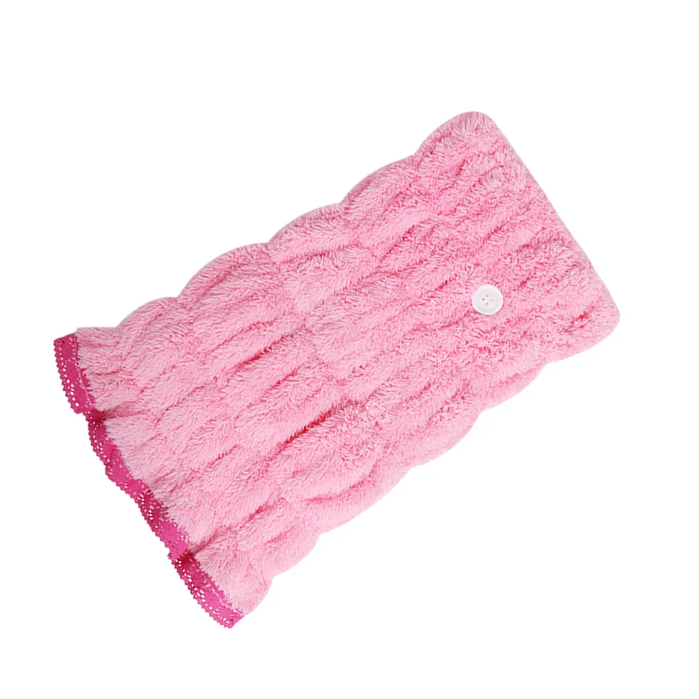 

Absorbent Hair Drying Cap Towel Bath Head Wrap Bowknot Shower Durable Polyester Fiber Fast Drying Design Suitable Most People