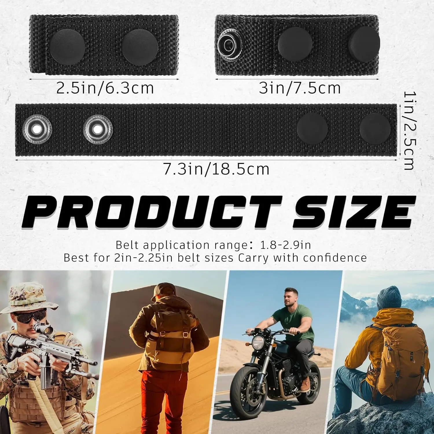 4Pcs Multi Functional Tactical Belt Double Nylon Buckle Portable Belts Accessory Equipment Outdoor Sports Accessory Fixed Buckle