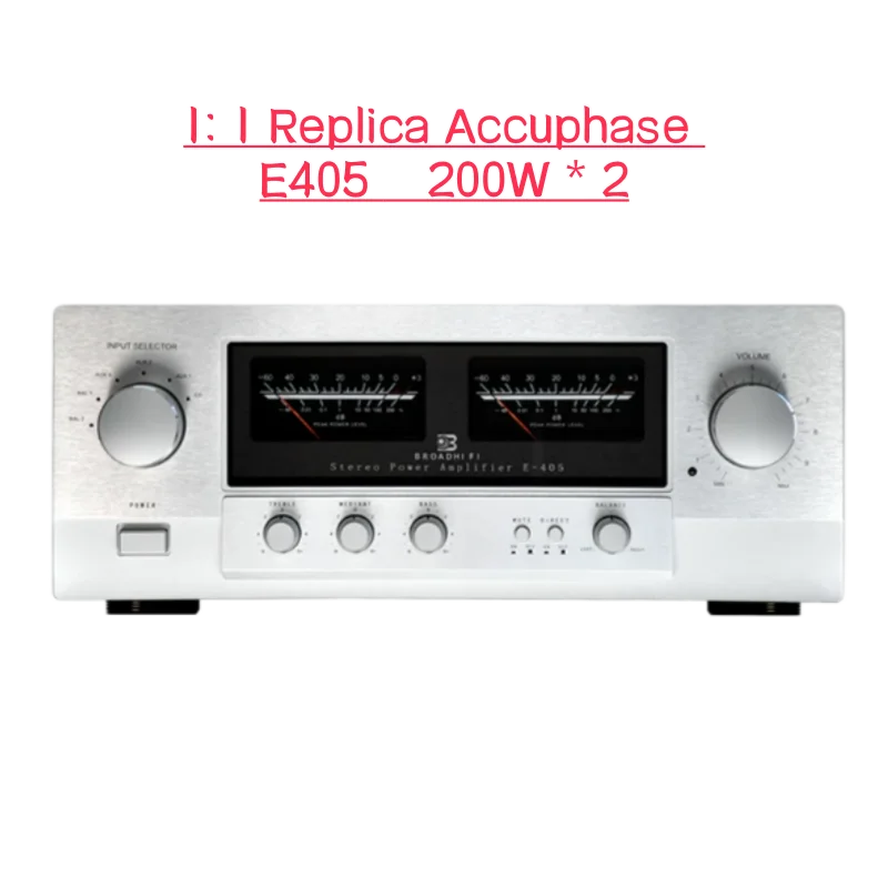 

Реплика Accuphase E405 HIFI 200W * 2, мощный усилитель класса A и B с полностью симметричной мостовой схемой, в металлическом герметичном корпусе, ламповый.