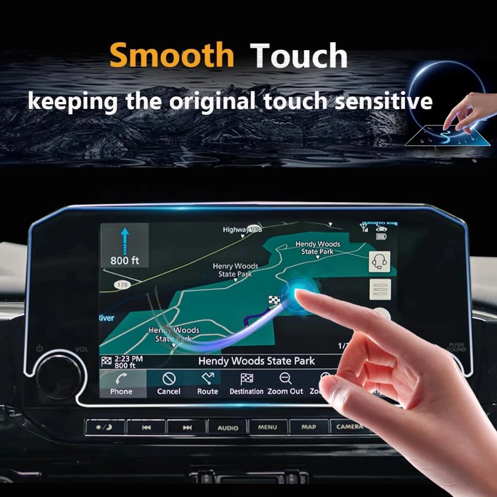 9 Inch Car GPS Navigation Screen Accessories For Nissan Pathfinder 2022-2025 Tempered Glass Scratch Resistant Protector Film view 3