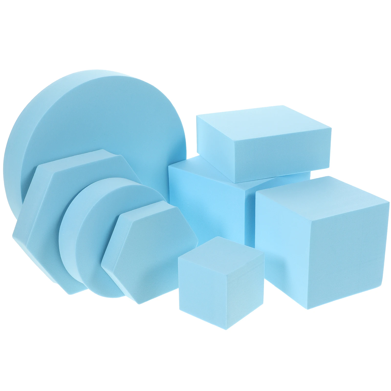 

8 Pcs Geometric Ornament Set Jewelry Photography Accessories Wooden Baby Prop Small Table Props for Handheld Frame Polymer Foam