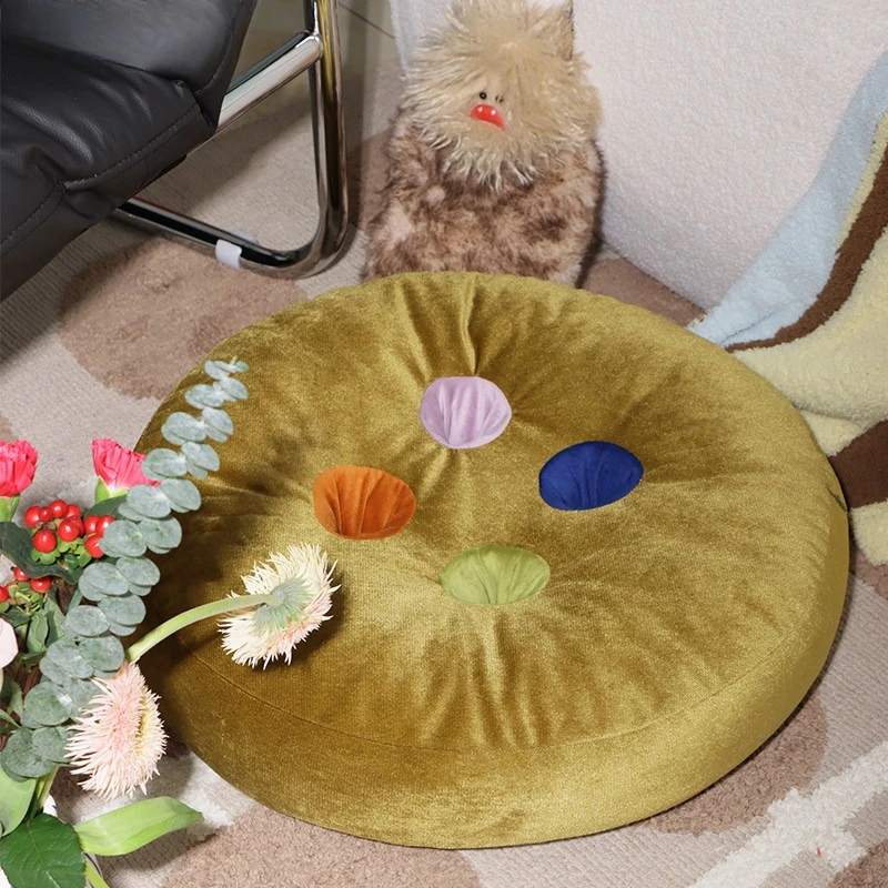 Round thickened medieval carpet bay window mat futon living room lazy seat pier