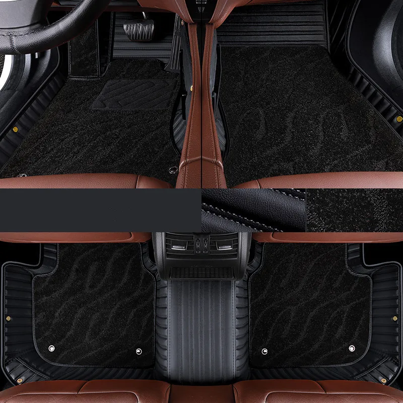 High quality rugs, Custom special car floor mats for Hyundai Santa fe 5 seats 2024 double layers carpets for Santafe 2025