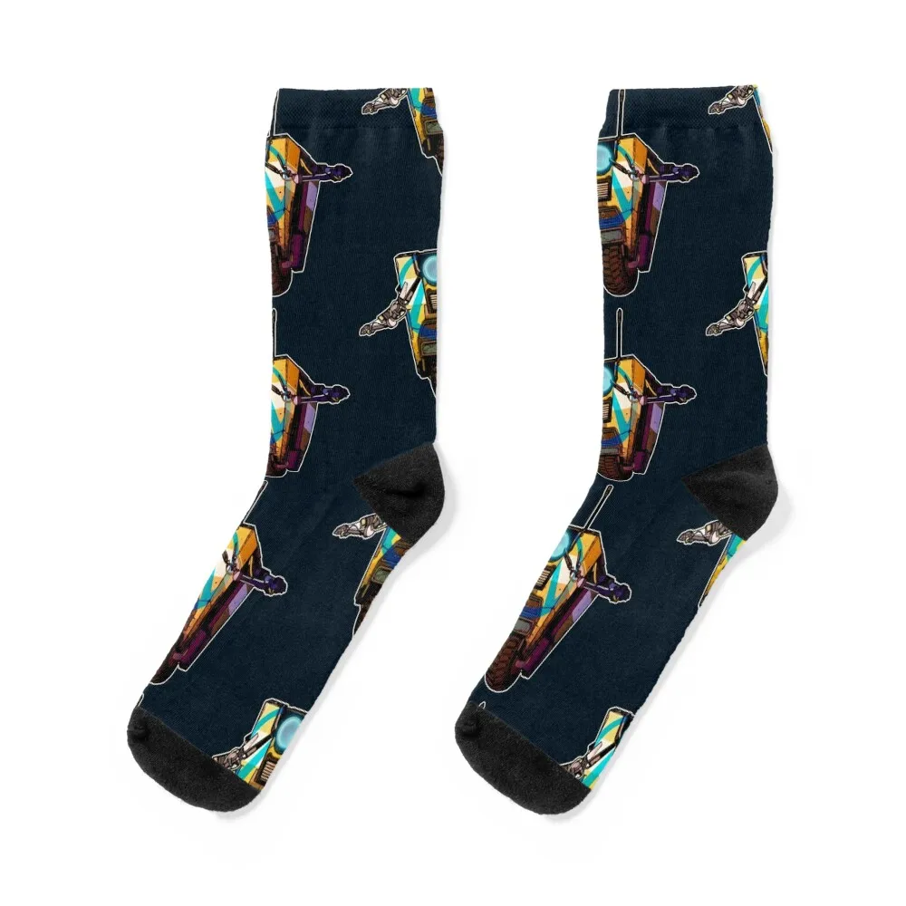 Borderlands Claptrap Psycho Pose/Peace Sign Socks Children's christmass gift Socks For Girls Men's