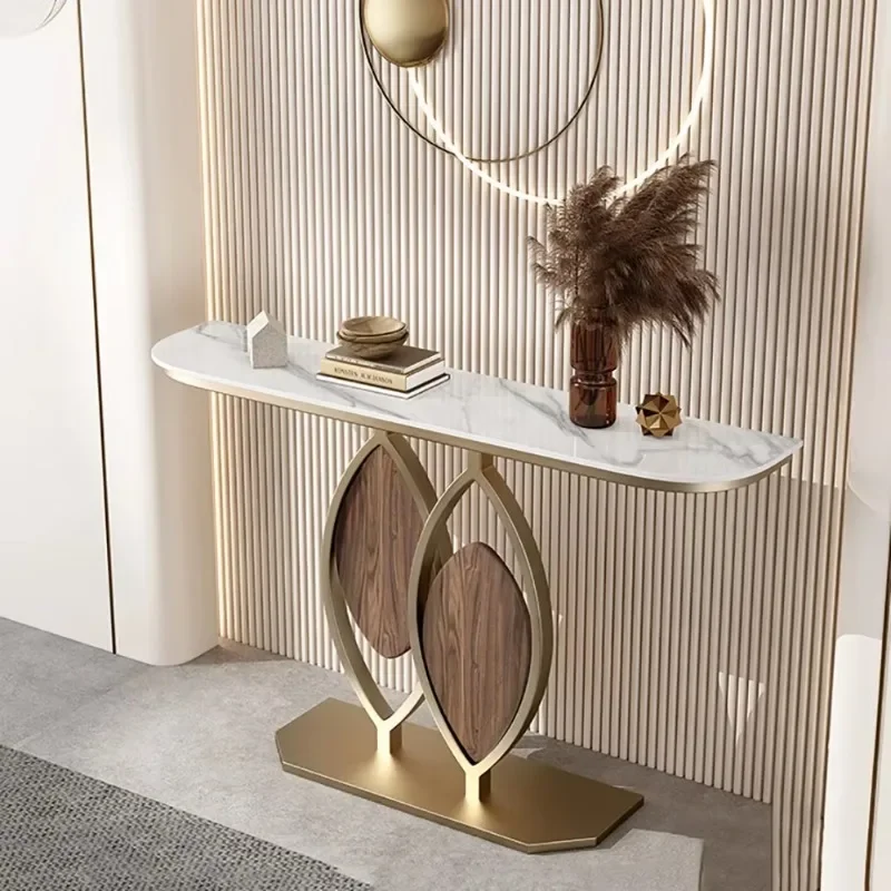 

Simple Delicacy Corner Table Fashion Luxury Trendy Elegant Entryways Table Modern Glamour Tavolo Salotto Hallway Table Furniture
