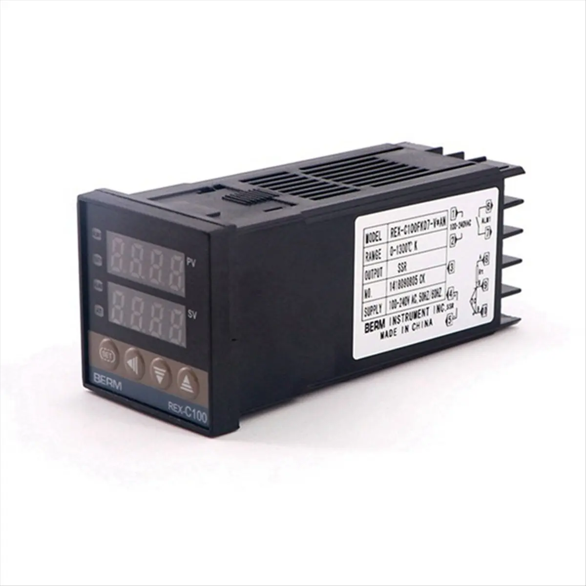 -C100 Digital Temperature Controller Thermostat Output Max.40A Relay K Thermocouple Probe-A10G