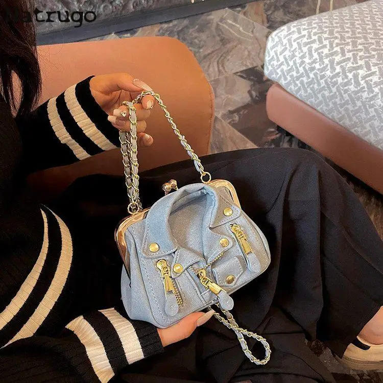 Small shoulder Bag For Women Cute Clothes Shape Crossbody Bag For Girls Fashion Rivet Girl\'s Shoulder Chain Bag Women\'s Bag