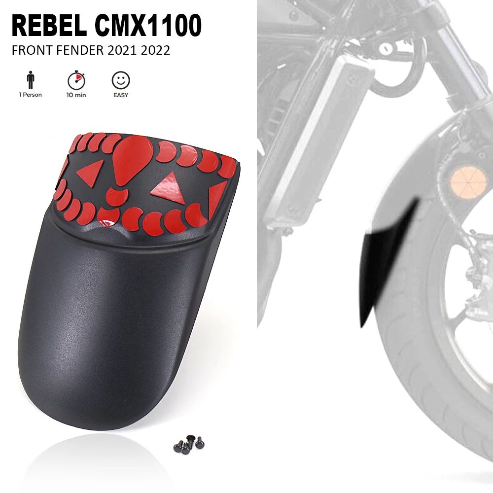 

New For HONDA REBEL CMX 1100 CMX1100 2021 2022 Motorcycle Front Fender Front Wheel Extension Fender Splash Mudguard Guard