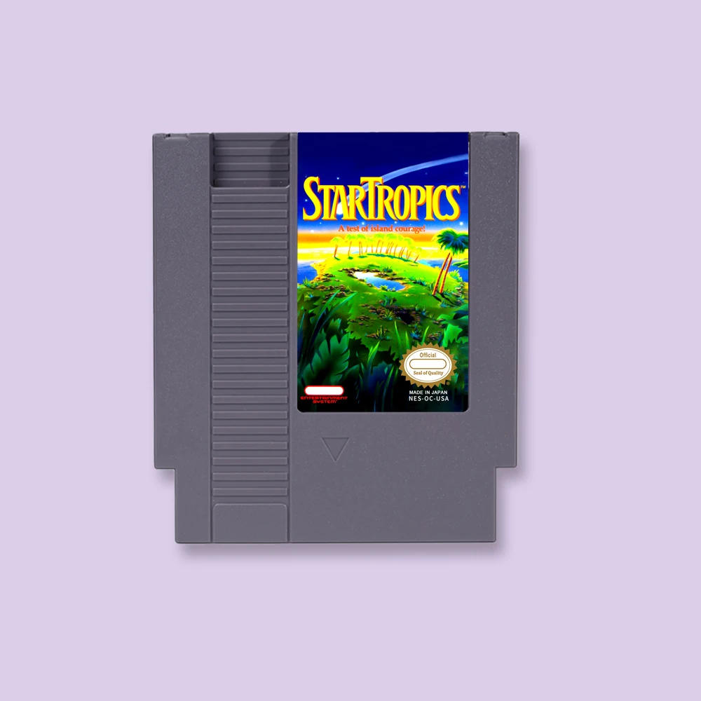 

Startropics - A test of island courage Game Cartridge Battery Save For NES 8Bit 72PIN Consoles Game Card