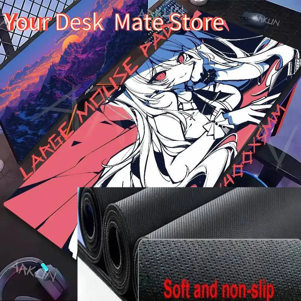 Large Fashion Cool Gaming The NOexistenceN of You AND Me Mouse Pad Game Computer Accessories Keyboard Company Gaming Laptop Desk