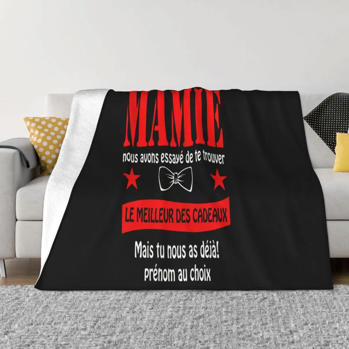 Personnalise Mamie Idee Cadeau Mamy Maillot Fete Des Grand Mere F007 Formal Teenage Dj Mens Hot Sale Throw Blanket