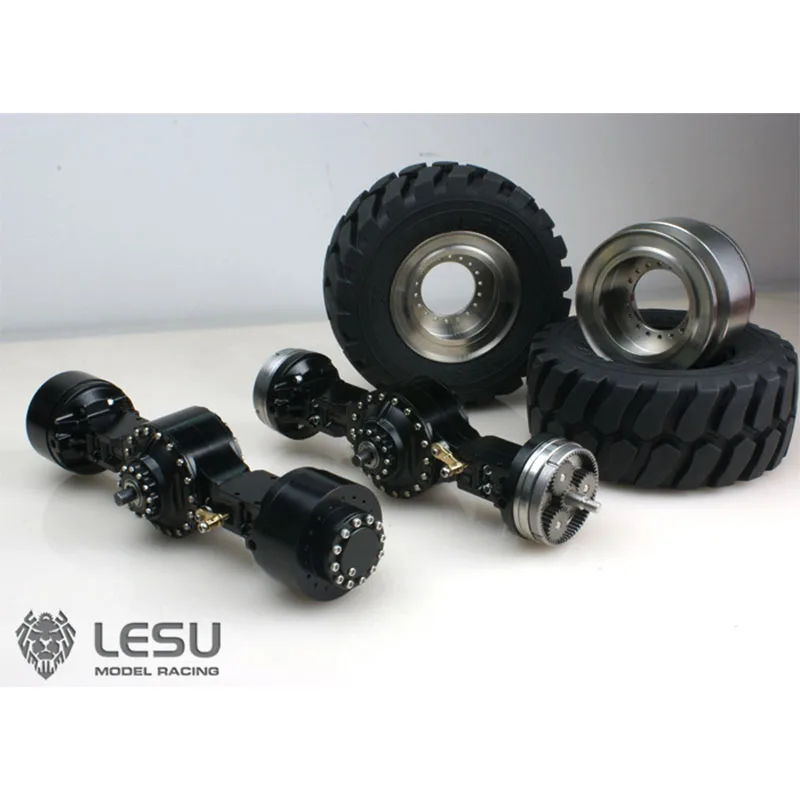LESU 1/16 axle loader engineering vehicle lock differential through wheel reduction axle RC modified model RD-2002