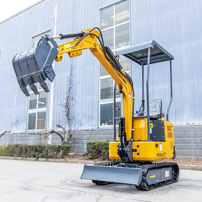 Chinese 1Ton Design Construction Machine Mini Excavators 1.2 Ton Capacity Perfect Digging Bucket EPA Diesel Engine Optional