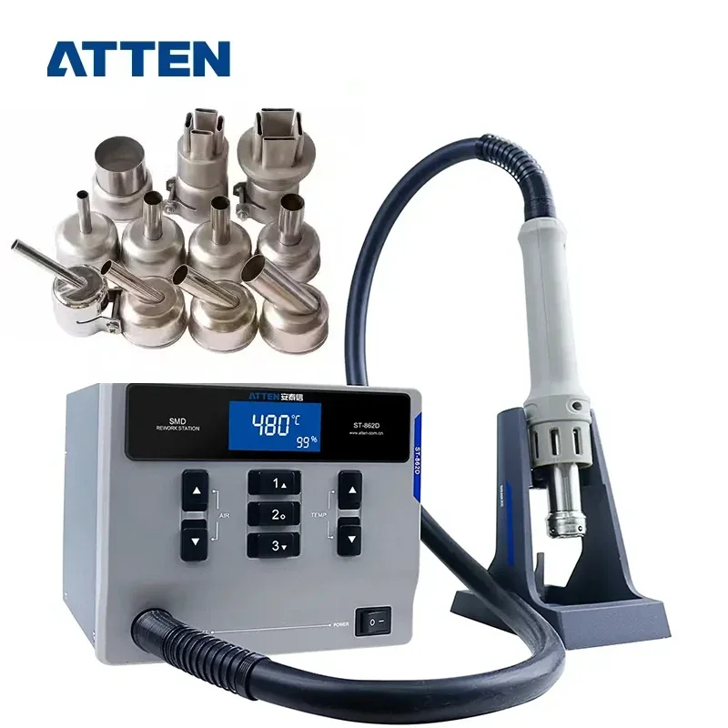 ATTEN ST-862D 110V / 220V 1000W Hot Air Gun Digital Display BGA 