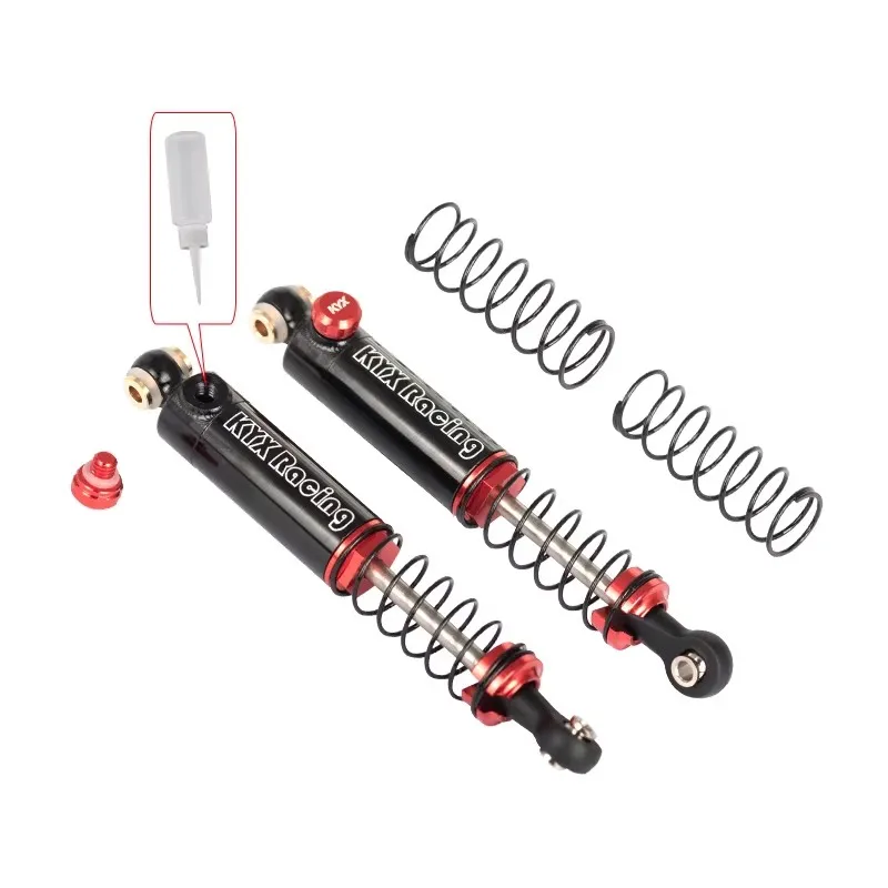 KYX RC model car metal shock absorber Scx10 TRX-4 90046 DIY modification single cylinder hydraulic pressure