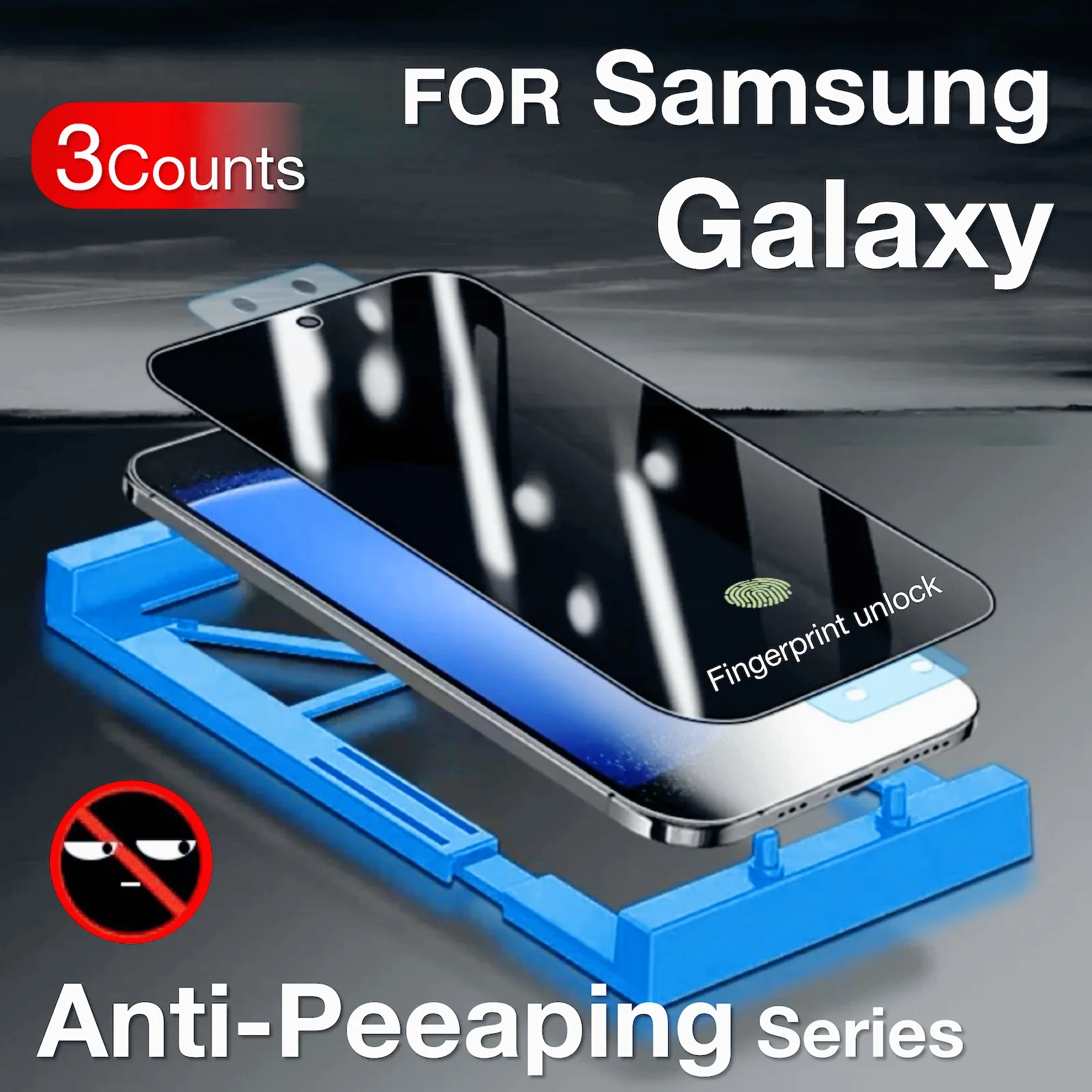 

3PCS Samsung Galaxy S25 S24 S23 Ultra S22 S21 S21 S20 S10 S9 Plus Note 20 10 9 8 Screen Protector with Mounting Kit