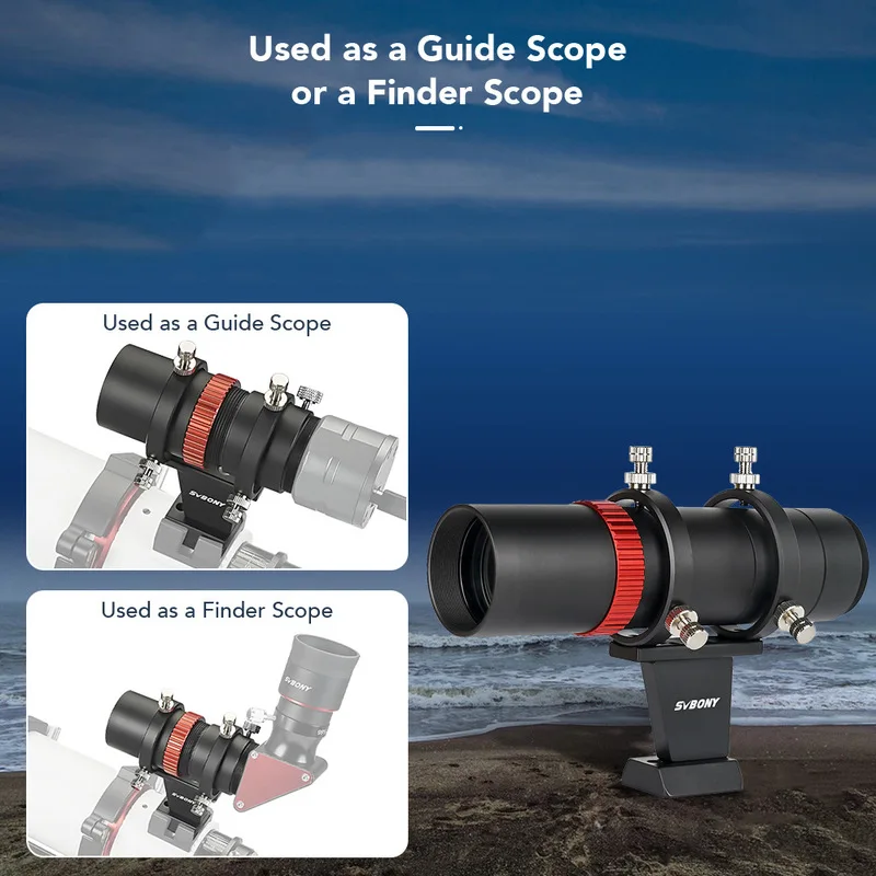SVBONY SV165Mini Metal Guide Scope40mmF4Lightweight and short-focusFMCCoated Deep Space Star Finder Cross-Border