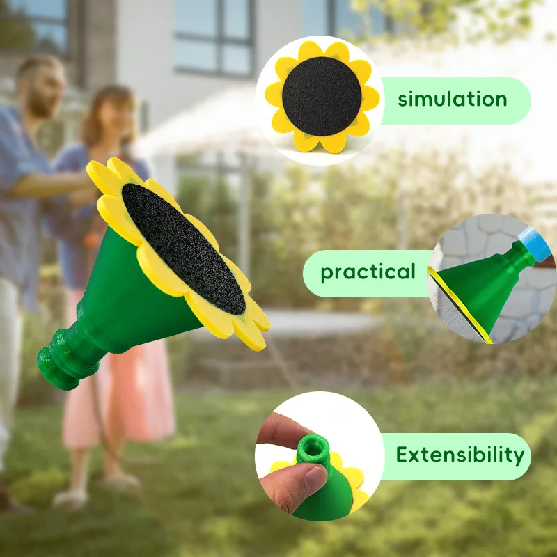 Sunflower Garden Sprinkler Compact Flower Sprinkler for Gardens Garden Horticulture Shower Head Plastic Accessories