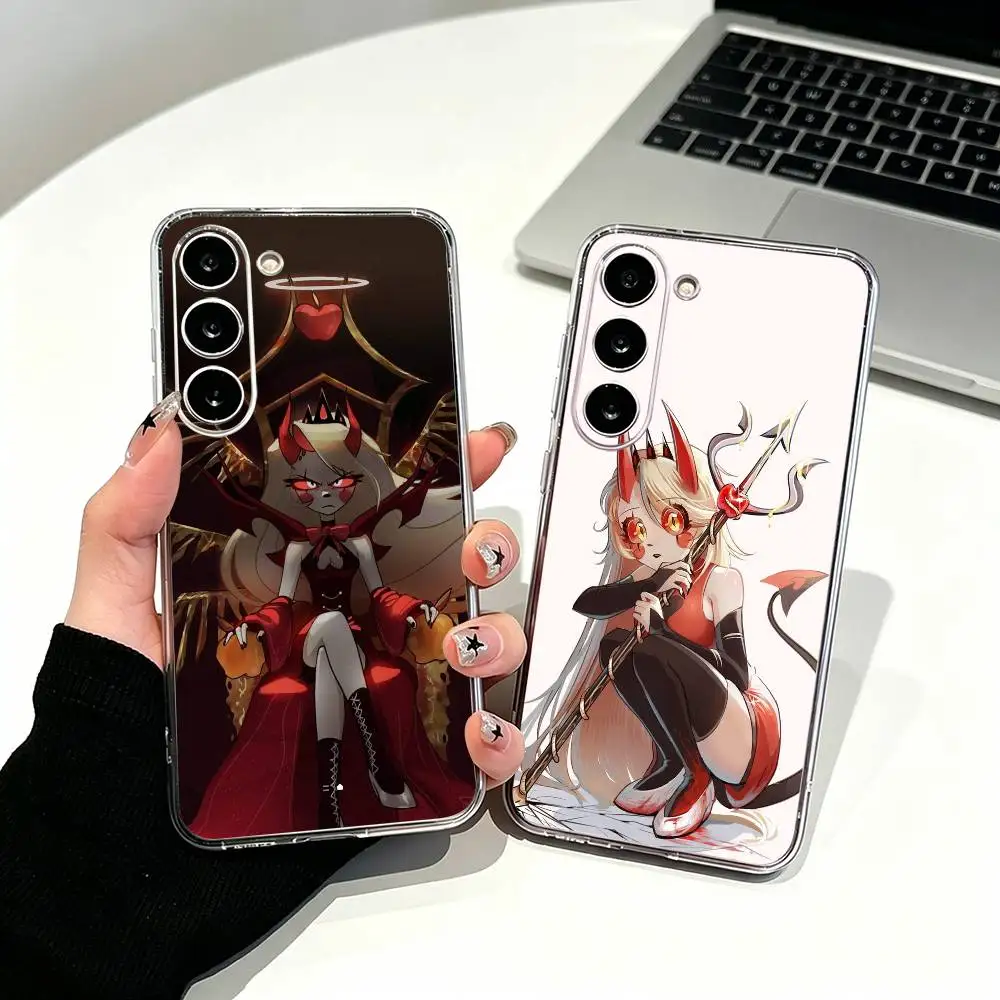 Cartoon H-Hazbin Hotel C-Charlie Morningstar   Phone Case For Samsung Galaxy A71,A70,A51,A40,A30,A52 Transparent Cover