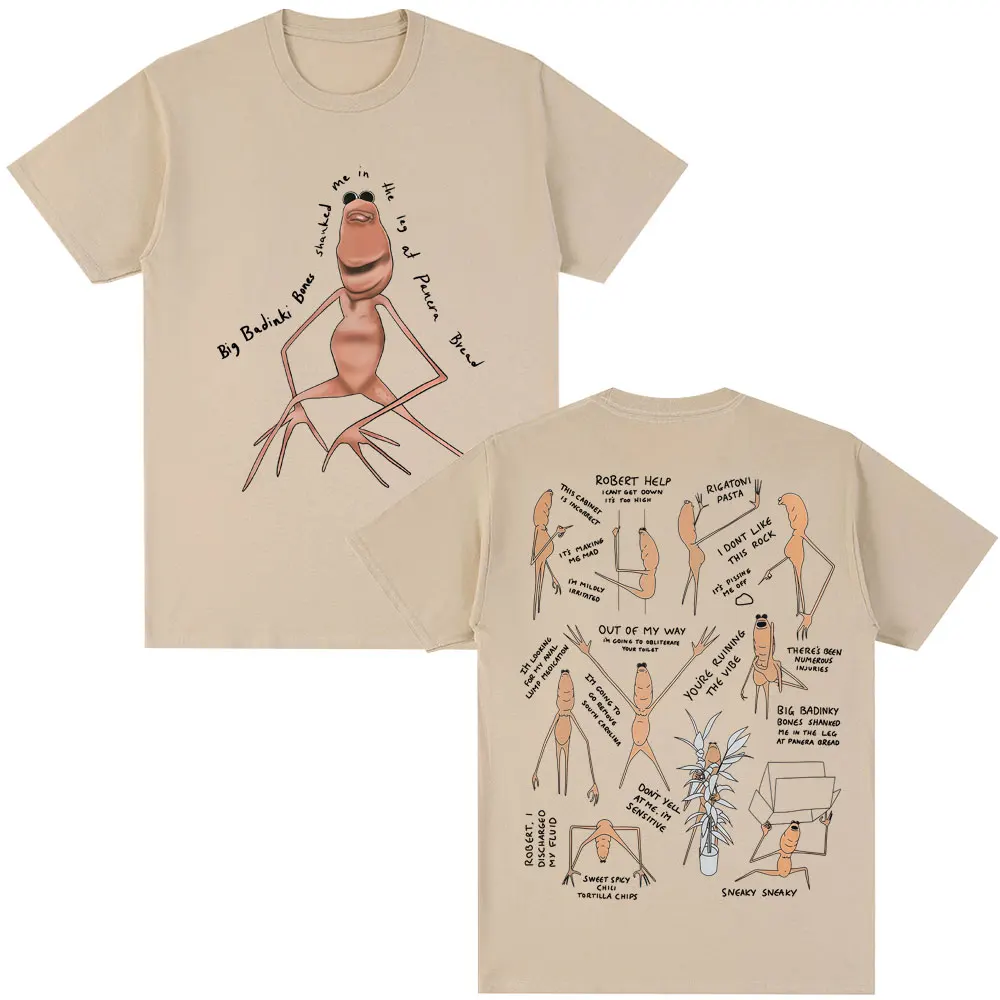 مضحك ماركوس دودة ميمي تي شيرت الرجال النساء الفكاهة الإبداع قصيرة الأكمام المتضخم القطن عادية الجدة تي شيرت الشارع الشهير