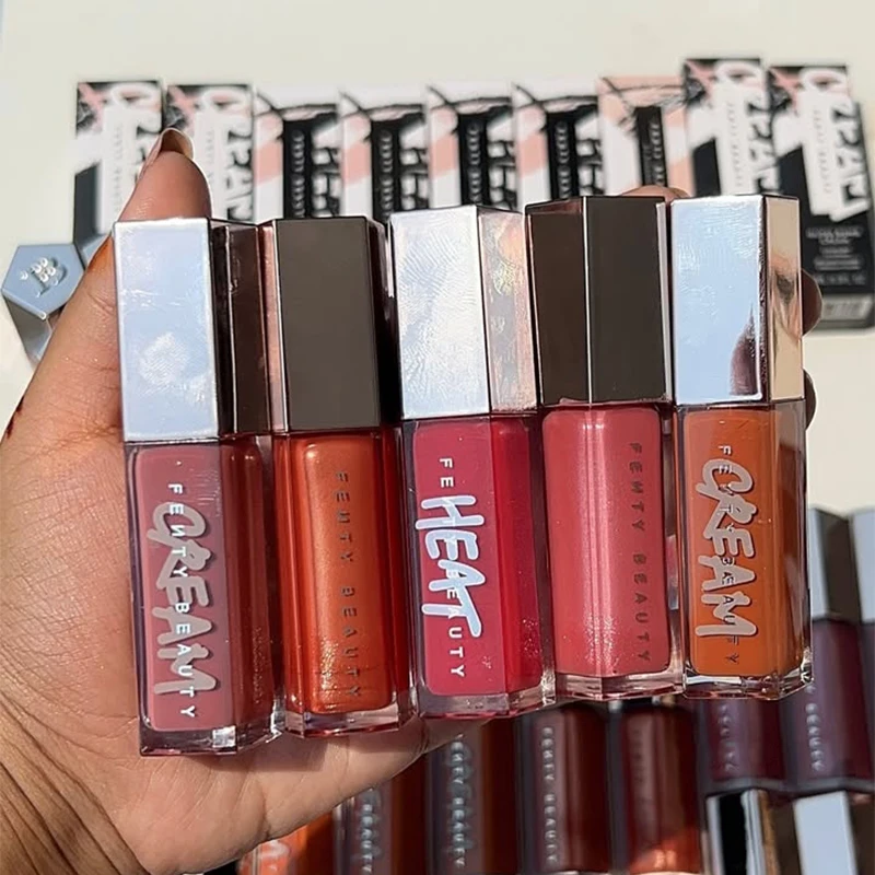 Fenty Beauty Lip Gloss Multicolore Hydratant Brillant Pailleté Repulpeur de Lèvres Maquillage Rouge à Lèvres Liquide pour Débutantes Cosmétiques pour Filles