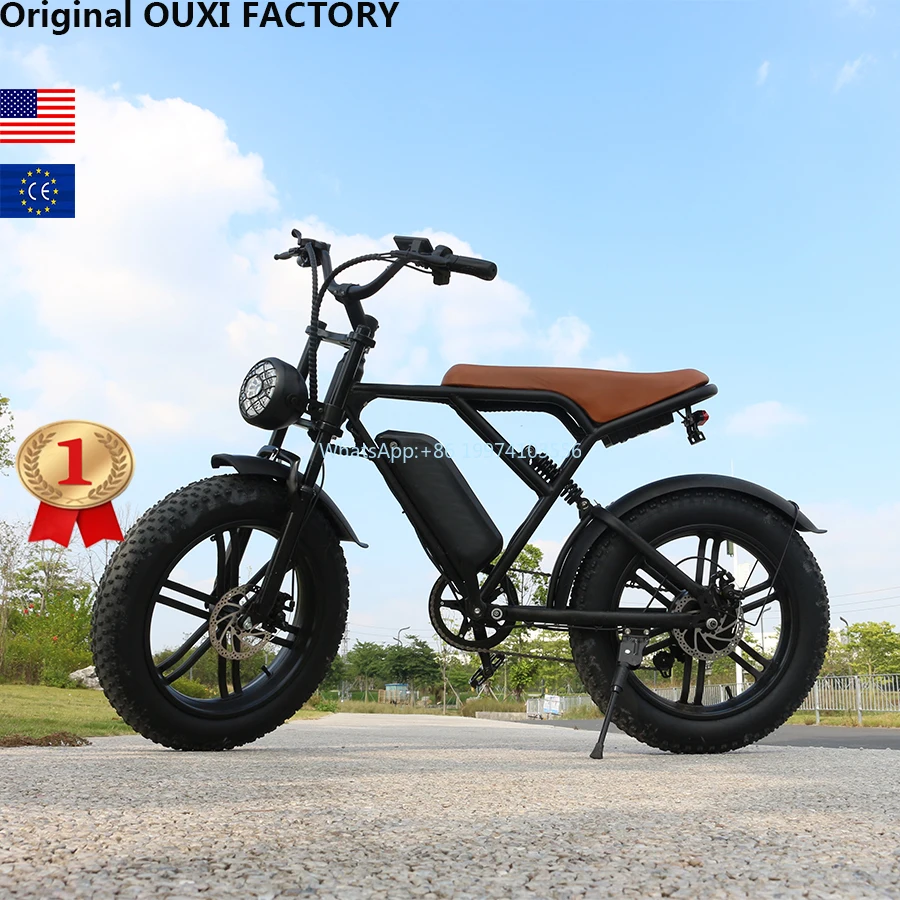 V8 2.0 electric fat bike in EU USA warehouse 20 inches  rear suspension   bicycles