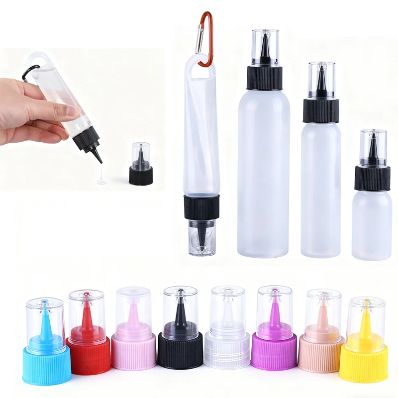 

10Pcs Refillable 30ml-120ml Empty PE Plastic Squeeze Applicator Bottles Travel Sample Containers For Cake and Baking Decoration