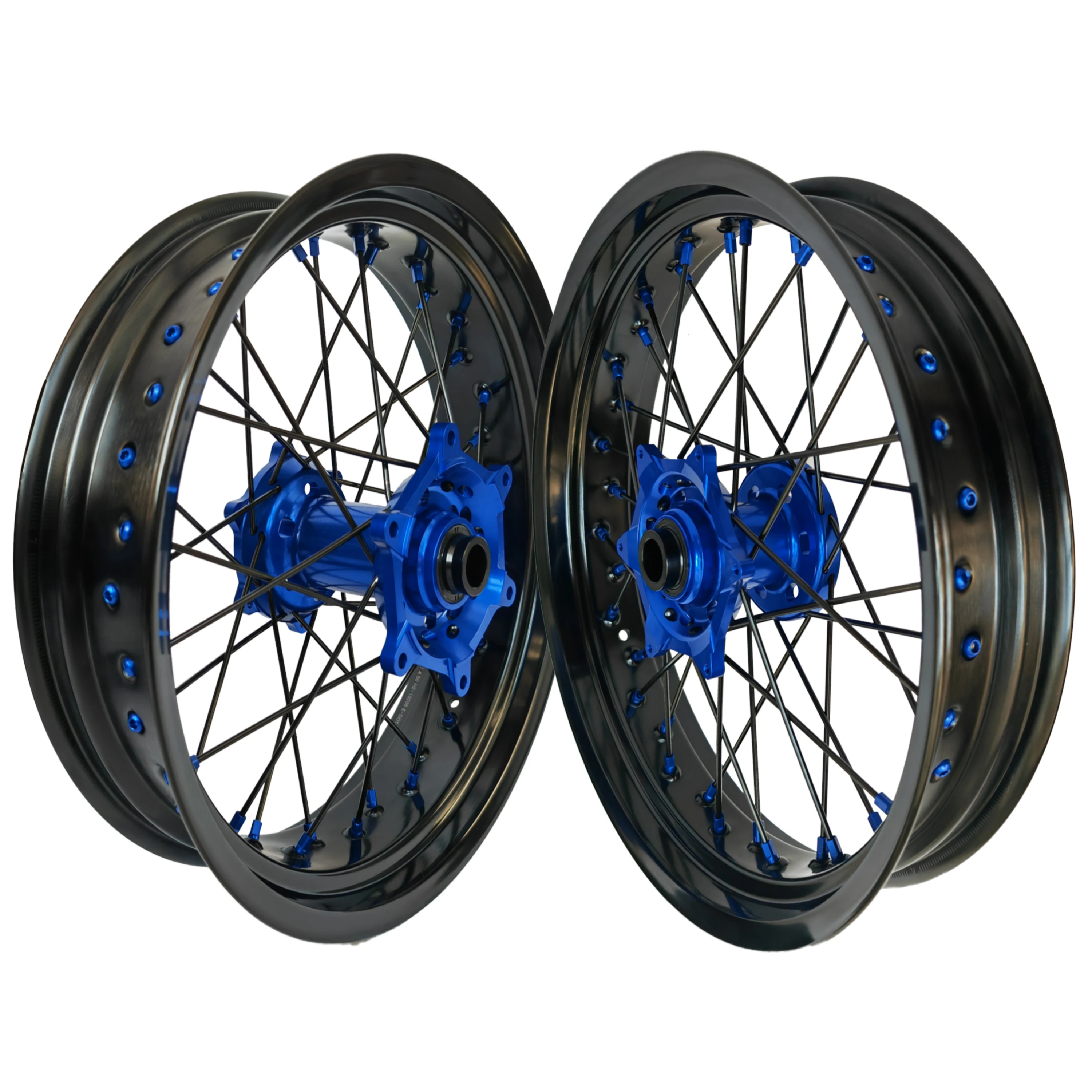 

Rim Black Hub Blue Spokes Black Off-road Supermoto Customized Wheel for YAMAHA YZ125 YZ250
