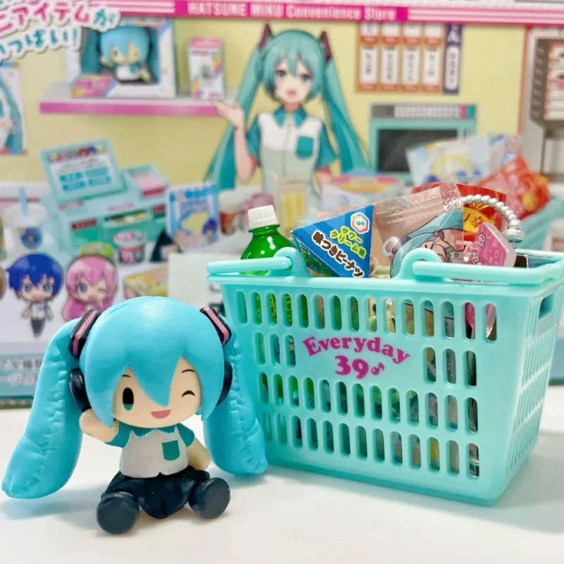 Genuine Re-Ment Hatsune Miku Convenience Store Miniature Anime Figure Secret Wonderland Collection Party On Desk Model Gift Toy view 4