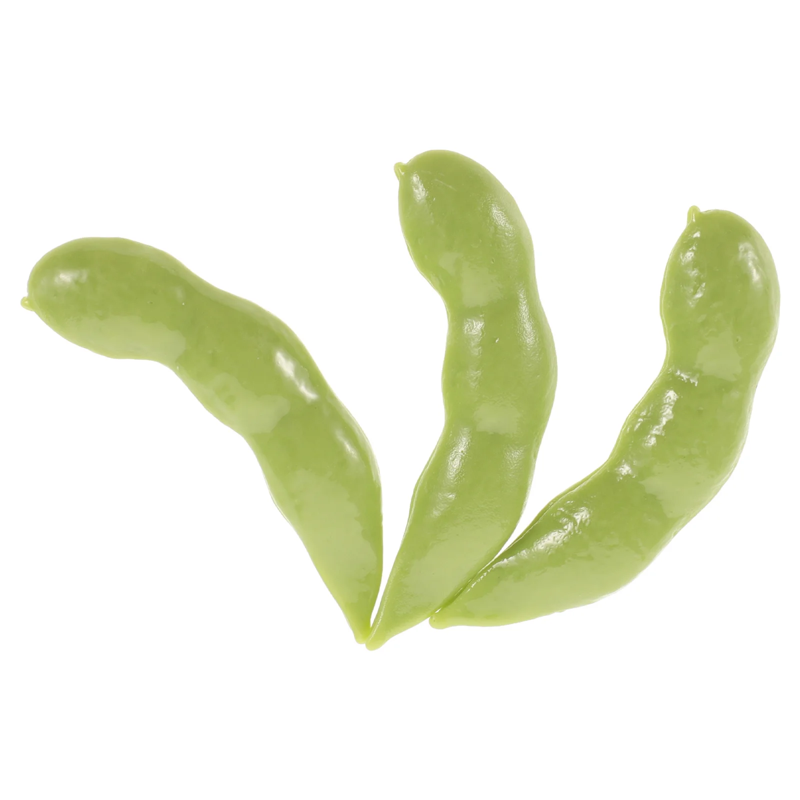 

3Pcs Edamame Car Sticker 3D Plastic Body Decal Tail Decoration Unique Design Weatherproof Easy Install Car Accessories