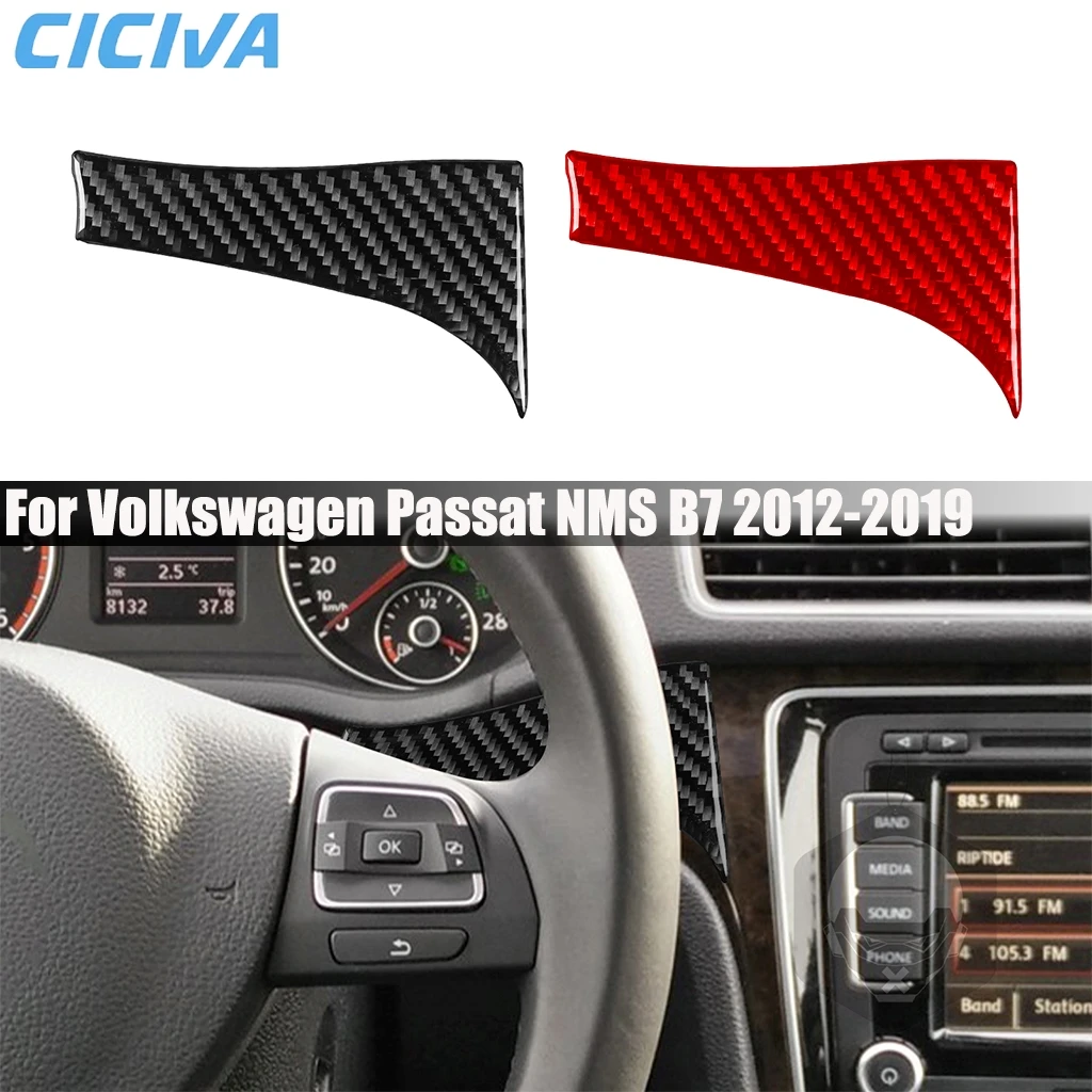

Carbon Fiber Car Accessories Driver Dashboard Panel Interior Cover Modified Trim Sticker For Volkswagen Passat NMS B7 2012-2019