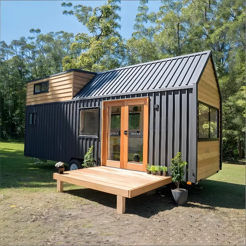 Manufactured Mobile Home on Wheels Prefab Modular Design, For Temporary Housing & Worksite Accommodations For Contractors