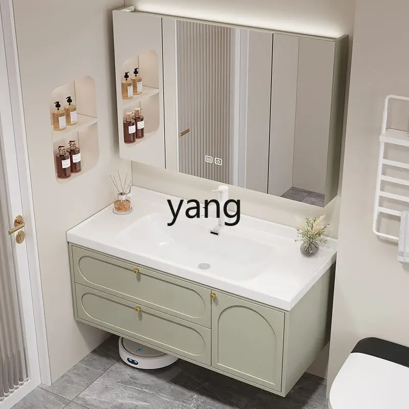 CX1 Bathroom Cabinet Combination Light Luxury Bathroom Ceramic Integrated Wash Table Wash Sink Wash Sink
