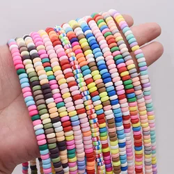 6x3mm Polymer Clay Beads Wheel Chip Disk Loose Spacer Beads For Jewelry Making DIY Design Bracelet Finding
